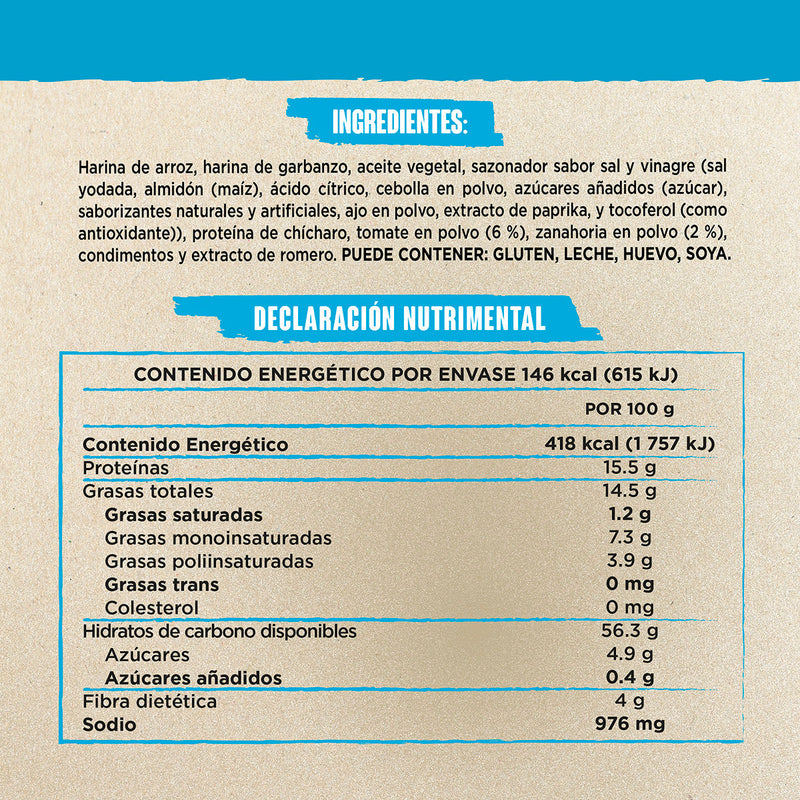 Veggie Crunch Tomate Sal y Vinagre SNACK'IN FOR YOU 35 g